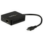 StarTech.com Adattatore di rete USB-C a Fibre ottiche - Convertitore SFP con slot aperto