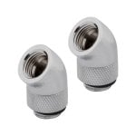 Corsair Hydro X Series 45° Rotary Pack 2 Adaptadores Cromo