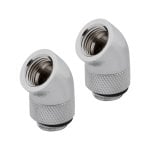 Corsair Hydro X Series 45° Rotatif Pack 2 Adaptateurs Chrome