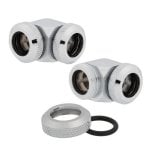 Corsair Hydro X Series XF Hardline 90° 12mm OD Pack de 2 Chrome