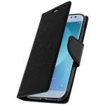 Avizar Fancy Style Funda Libro Negra para Samsung Galaxy J3 2017 Avizar Fancy Style Funda Libro Negra para Samsung Galaxy J3 2017