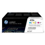 HP 410XLaserJet, lot de 3 cartouches de toner grande capacité authentiques, cyan/magenta/jaune HP 410XLaserJet, lot de 3 cartouches de toner grande capacité authentiques, cyan/magenta/jaune