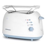 Toaster Orbegozo TO 3010 2 Langschlitze 750 W 7 Bräunungsstufen Auftaufunktion Weiß und Blau