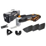 Worx WX678 Sonicrafter Hyperlock Multiutensile 20V 2.0Ah + custodia Worx WX678 Sonicrafter Hyperlock Multiutensile 20V 2.0Ah + custodia