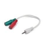 Cavo audio Gembird jack da 3,5 mm 2xfemmina a maschio bianco