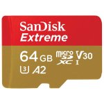 Sandisk Extreme MicroSDXC 64GB Clase 10 UHS-I + Adaptador Sandisk Extreme MicroSDXC 64GB Clase 10 UHS-I + Adaptador