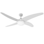 EDM 33806 Caspio Deckenventilator mit Licht und Fernbedienung, 60 W, Weiß