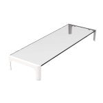 Approx APPSRISERW Monitorständer aus Glas, Weiß