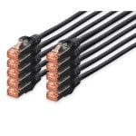 Digitus DK-1644-010-BL-10 cavo di rete Nero 1 m Cat6 S/FTP (S-STP)