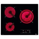 Teka TB 6310 Placa Vitrocerámica 3 Zonas Negra Teka TB 6310 Placa Vitrocerámica 3 Zonas Negra