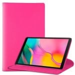 Custodia girevole in similpelle rosa freddo per Samsung Galaxy Tab A 2019 T510/T515