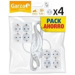 Multipresa Garza Basic Power Pack 2 pezzi 4 prese Schuko protezione bambini