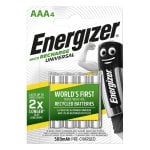 Energizer Universal-Akkus 500 mAh AAA HR03 4 Einheiten