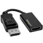 StarTech.com Adattatore DisplayPort a HDMI 4K 60Hz - Convertitore video attivo da DP 1.4 a HDMI 2.0 - Dongle/Cavo adattatore per Monitor/TV/Display HDMI - Connettore DP a scatto