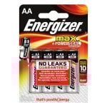 Piles alcalines AA Energizer Max Powerseal LR6 4 unités