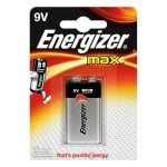 Energizer Max Pilha Alcalina 6LR61/6LF22 9V 1 unidade Energizer Max Pilha Alcalina 6LR61/6LF22 9V 1 unidade