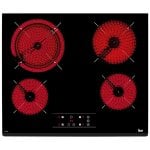 Teka TZ 6420 Placa Vitrocerámica 4 Zonas 60cm Negro