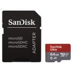 SanDisk Ultra MicroSDHC 64GB Clase 10 UHS-I + Adaptador SD SanDisk Ultra MicroSDHC 64GB Clase 10 UHS-I + Adaptador SD