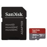 Sandisk Ultra MicroSDXC 400 Go Classe 10 A1 UHS-I + Adaptateur SD