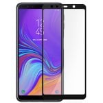 Protecteur d'écran en verre trempé ultra fin Avizar bords noirs pour Samsung Galaxy A7 2018