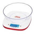 Ufesa BC1450 Bilancia da cucina digitale con ciotola Bianco/Rosso
