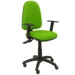 Piqueras y Crespo Ayna S Bali Sedia da ufficio Braccioli regolabili Parquet verde Ruote