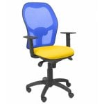 Piqueras y Crespo Jorquera Bali Bürostuhl, Netzstoff, Blau/Gelb