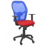 Piqueras y Crespo Jorquera Bali Bürostuhl Blau/Rotes Netz