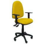 Chaise de bureau Piqueras y Crespo Tribaldos avec accoudoirs réglables jaune