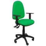 Chaise de bureau Piqueras y Crespo Tribaldos avec accoudoirs réglables vert