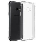 Custodia protettiva in silicone flessibile anti-impronte semitrasparente Avizar per Samsung Galaxy Xcover 4