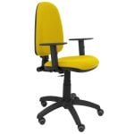 Piqueras e Crespo Ayna Bali Cadeira de Escritório Braços Reguláveis Rodas de Parquet Amarelo Piqueras e Crespo Ayna Bali Cadeira de Escritório Braços Reguláveis Rodas de Parquet Amarelo