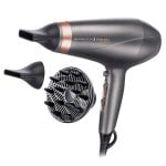 Professioneller Föhn Remington Keratin Protect AC8820 2200W 3 Temperaturstufen 2 Geschwindigkeiten Ionen-Technologie Diffusor Silber