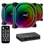 Aerocool Astro 12 Pro RGB Pack 3 Ventiladores 120mm Aerocool Astro 12 Pro RGB Pack 3 Ventiladores 120mm