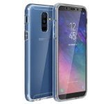 Avizar Coques de Protection en Silicone et Polycarbonate Protection 360º Couleur Champagne pour Samsung Galaxy A6 Plus