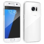 Avizar Étuis de protection en silicone et polycarbonate Protection transparente 360º pour Samsung Galaxy S7