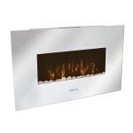 Purline CHE-450 Chimenea Eléctrica Mural con Mando a Distancia 2000W