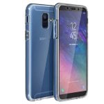 Avizar Schutzhülle aus Silikon und Polycarbonat, transparent, vollständiger Schutz für Samsung Galaxy A6
