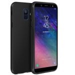 Avizar Coque de Protection en Silicone et Polycarbonate Noir Protection Totale pour Samsung Galaxy A6