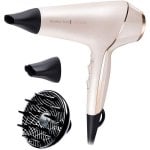 Professioneller Ionen Föhn Remington ProLuxe AC9140 2400W 3 Temperaturstufen 2 Geschwindigkeiten mit Diffusor Beige Schwarz