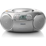 Reproductor CD Philips AZ127/12 2W RMS Entrada AUX Cassette FM Portátil Gris