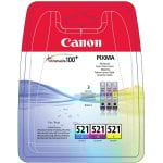 Canon CLI-521 Multipack Original Cian/Magenta/Amarillo Canon CLI-521 Multipack Original Cian/Magenta/Amarillo