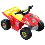 HomCom Quad Infantil Coche Eléctrico 6V Negro/Amarillo/Rojo