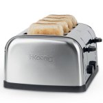 Tostadora H.Koenig TOS14 4 ranuras 1700 W acero inoxidable