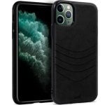 Cool Carcasa Leather Bordado Negro para iPhone 11 Pro Max