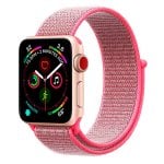 Cool Correa Loop Nylon Rosa para Apple Watch Series 1/2/3/4/5 (42/44 mm) 
