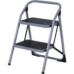 HomCom B72-019 Escalera Plegable Plateada 68x47x48cm