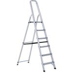 HomCom B72-009 Escalera Aluminio Plateado 188x109x48cm