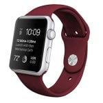 Cool Correa Goma Burdeos para Apple Watch 38/40 mm Series 1/2/3/4/5 