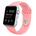 Bracelet en caoutchouc rose froid pour Apple Watch 42/44 mm Series 1/2/3/4/5